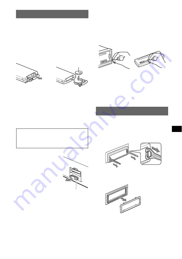 Sony CDX-A251C - Fm/am Compact Disc Player Operating Instructions Manual Download Page 75