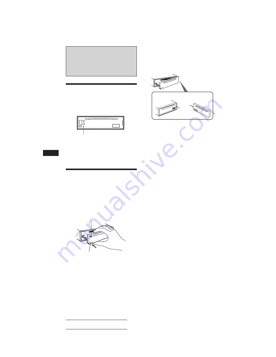 Sony CDX-C410 Operating Instructions Manual Download Page 4