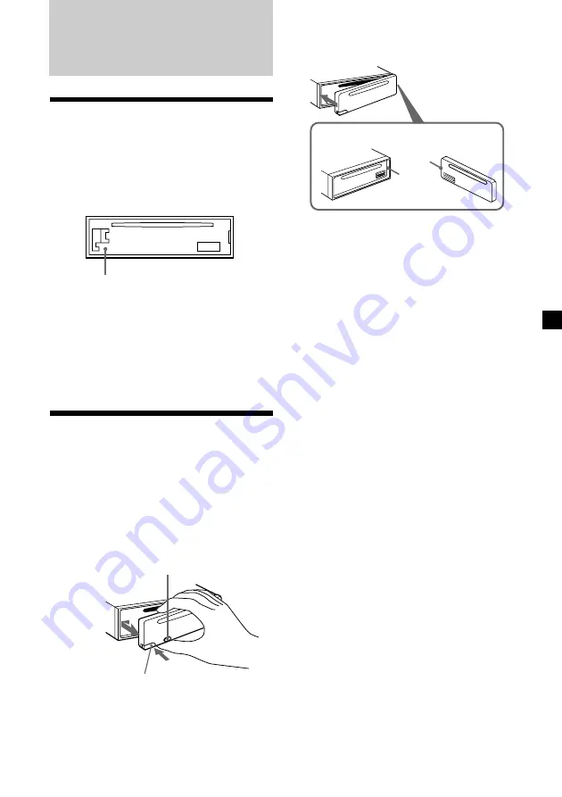 Sony CDX-C5850 - Fm/am Compact Disc Player Operating Instructions Manual Download Page 5