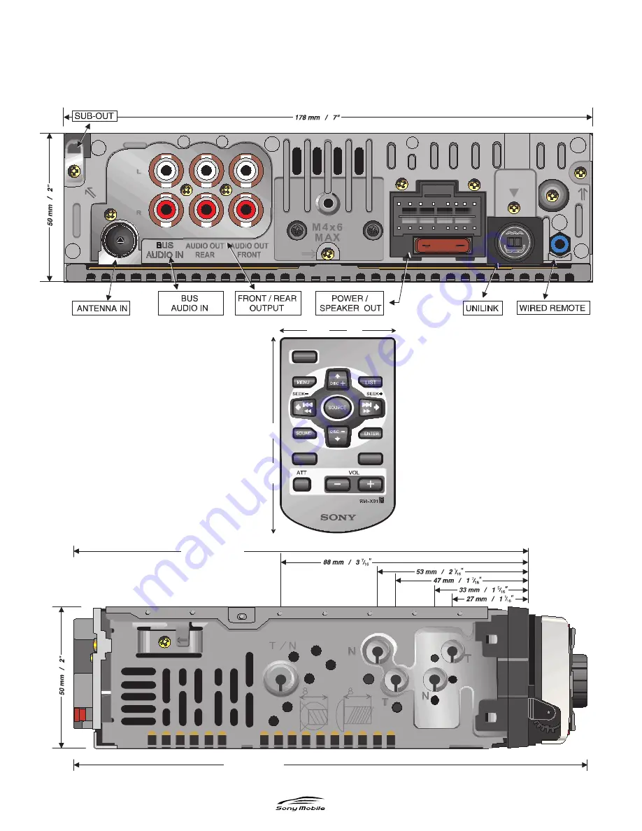 Sony CDX-C7000X - Fm/am Compact Disc Player Скачать руководство пользователя страница 2