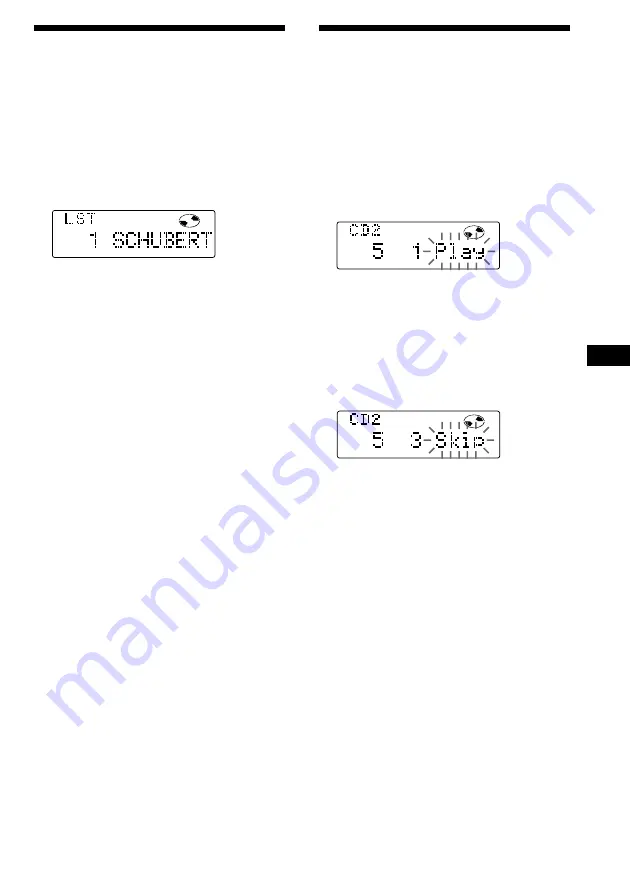 Sony CDX-C880 - Fm/am Compact Disc Player Operating Instructions Manual Download Page 25