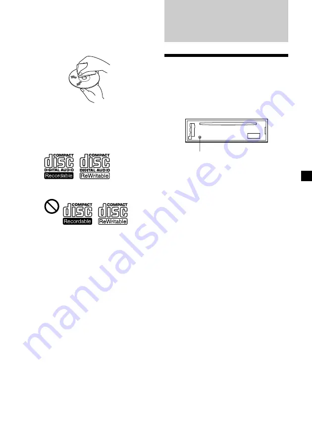 Sony CDX-CA530X Operating Instructions Manual Download Page 7