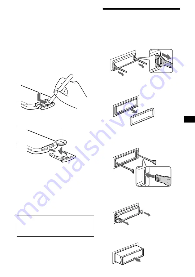 Sony CDX-CA710X Addendum to Operating Instructions Manual Download Page 47