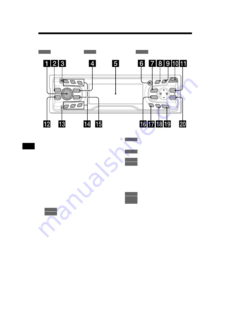 Sony CDX-CA750 Operating Instructions Manual Download Page 70