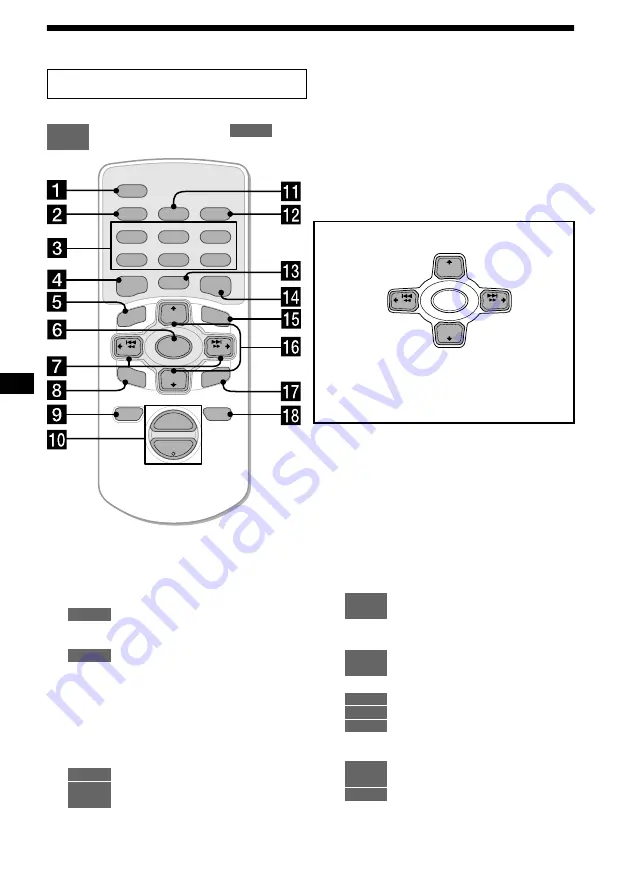 Sony CDX-CA850 Operating Instructions Manual Download Page 36