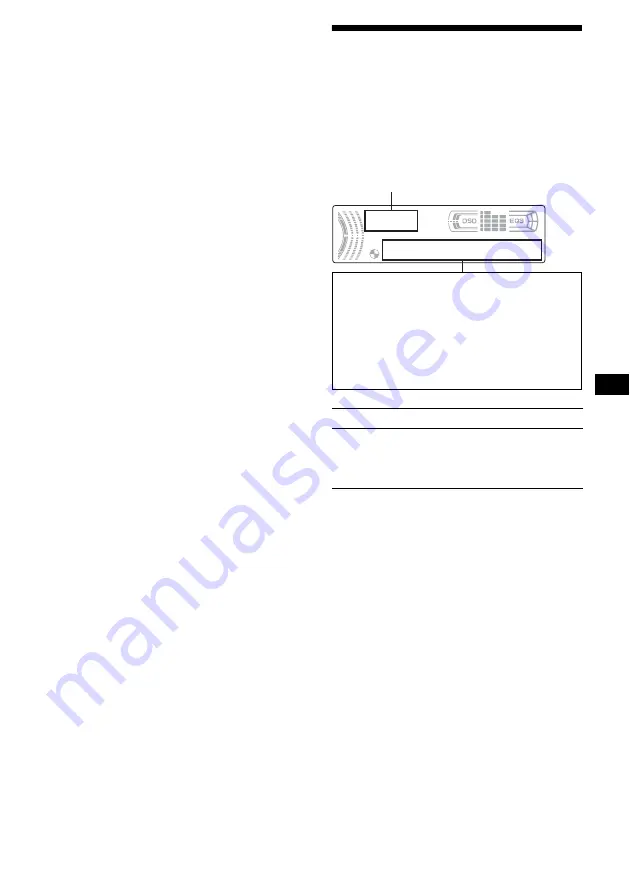 Sony CDX-F5000 - Fm/am Compact Disc Player Скачать руководство пользователя страница 35