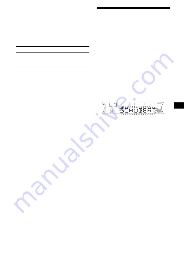 Sony CDX-F5000C Operating Instructions Manual Download Page 101