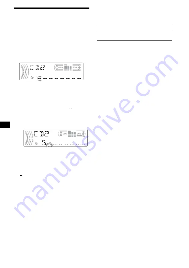 Sony CDX-F5500X Operating Instructions Manual Download Page 70