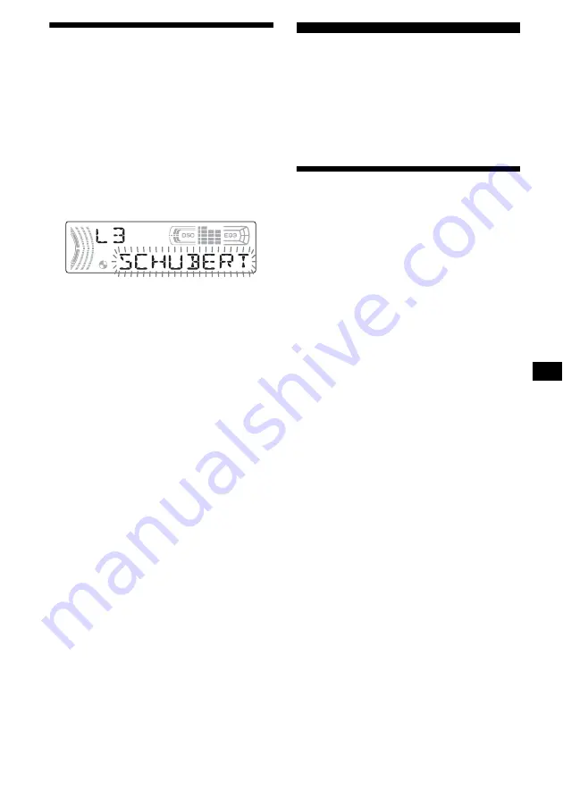 Sony CDX-F5500X Operating Instructions Manual Download Page 71