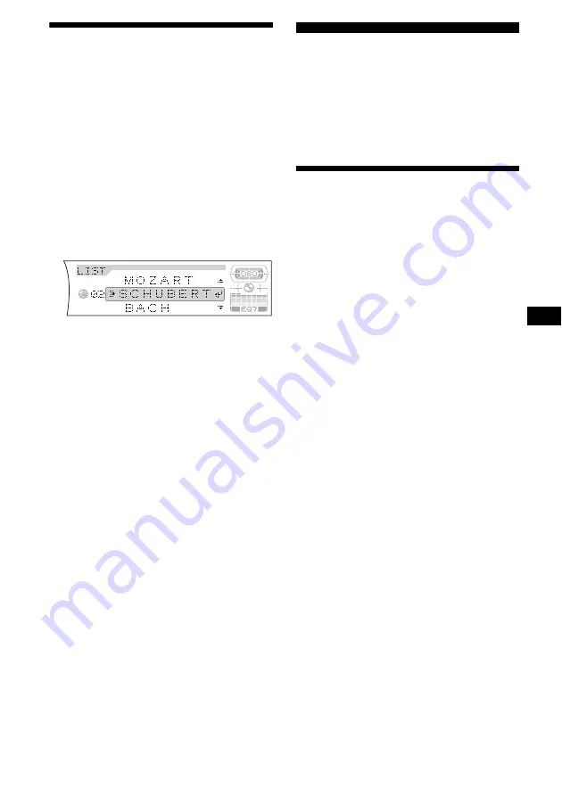 Sony CDX-FW700 - Fm/am Compact Disc Player Operating Instructions Manual Download Page 15