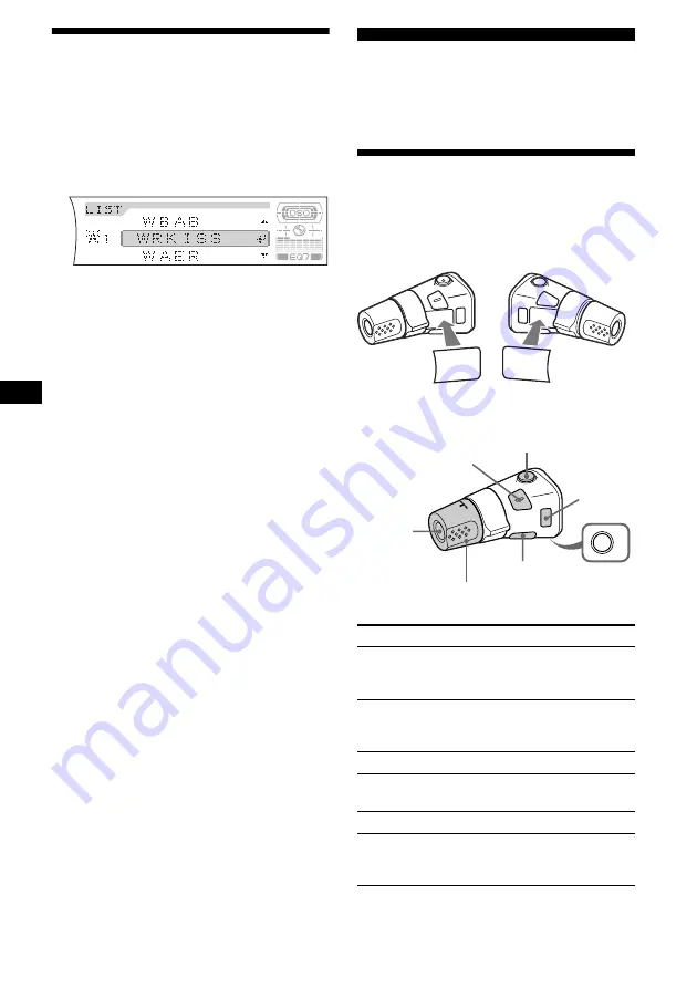 Sony CDX-FW700 - Fm/am Compact Disc Player Operating Instructions Manual Download Page 18