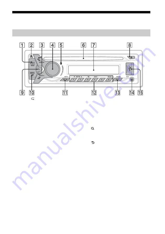 Sony CDX-G1001U Operating Instructions Manual Download Page 70