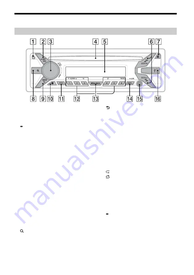 Sony CDX-G1170U Operating Instructions Manual Download Page 22