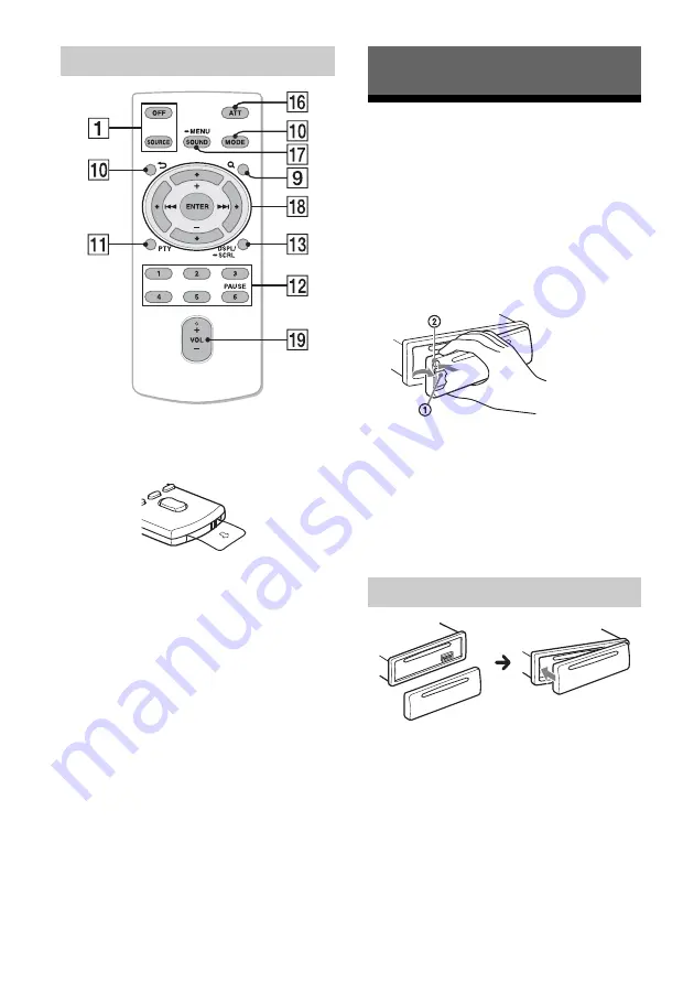 Sony CDX-G3050UV Operating Instructions Manual Download Page 5