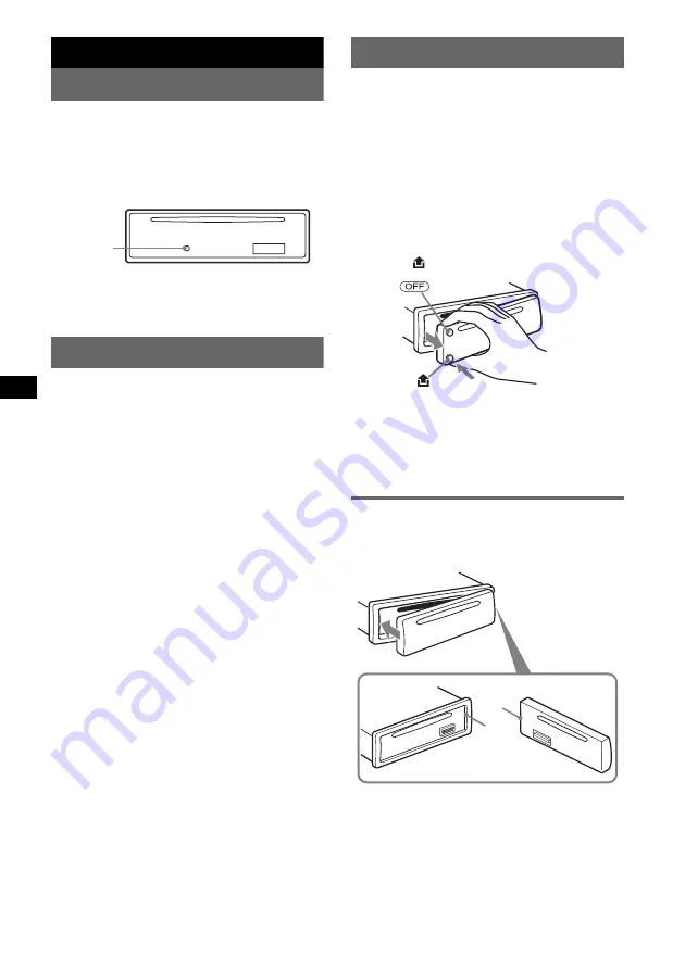 Sony CDX-GT10M - Car Audio Operating Instructions Manual Download Page 4