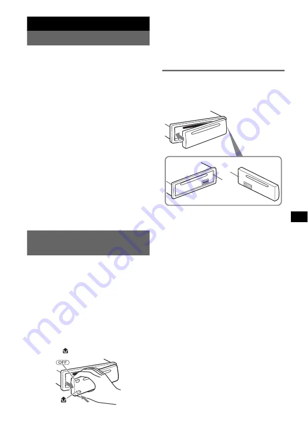 Sony CDX-GT121 Operating Instructions Manual Download Page 63