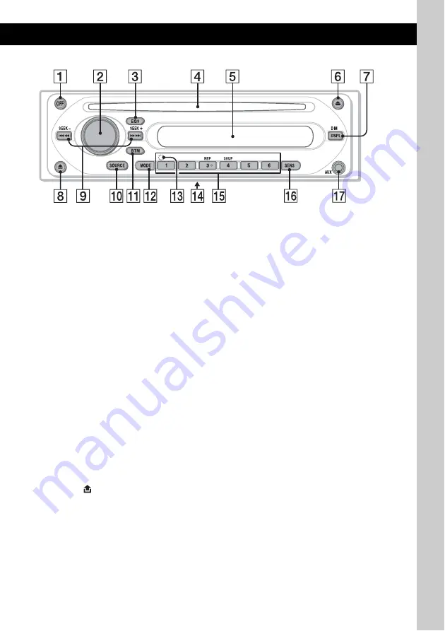 Sony CDX-GT150 Operating Instructions Manual Download Page 15