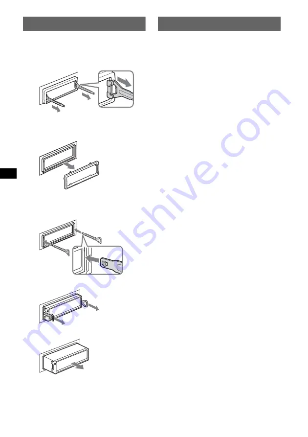 Sony CDX-GT200 - Fm/am Compact Disc Player Operating Instructions Manual Download Page 14