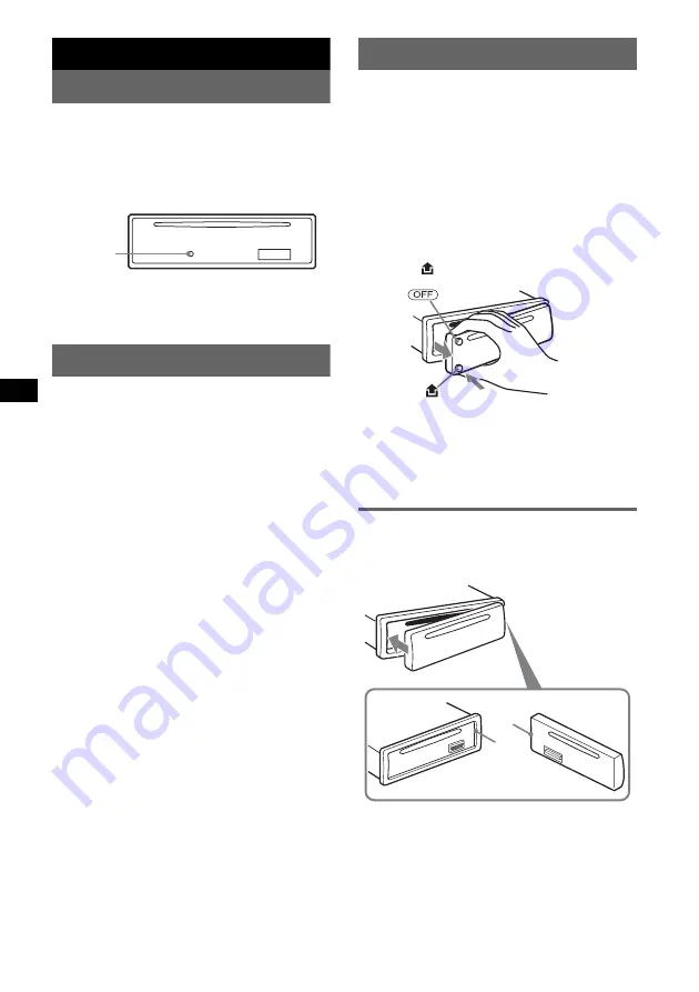 Sony CDX-GT200E Operating Instructions Manual Download Page 4