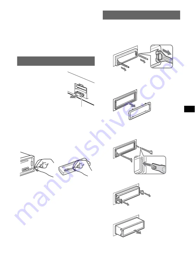 Sony CDX-GT200E Operating Instructions Manual Download Page 11