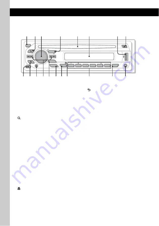 Sony CDX-GT31U Operating Instructions Manual Download Page 6