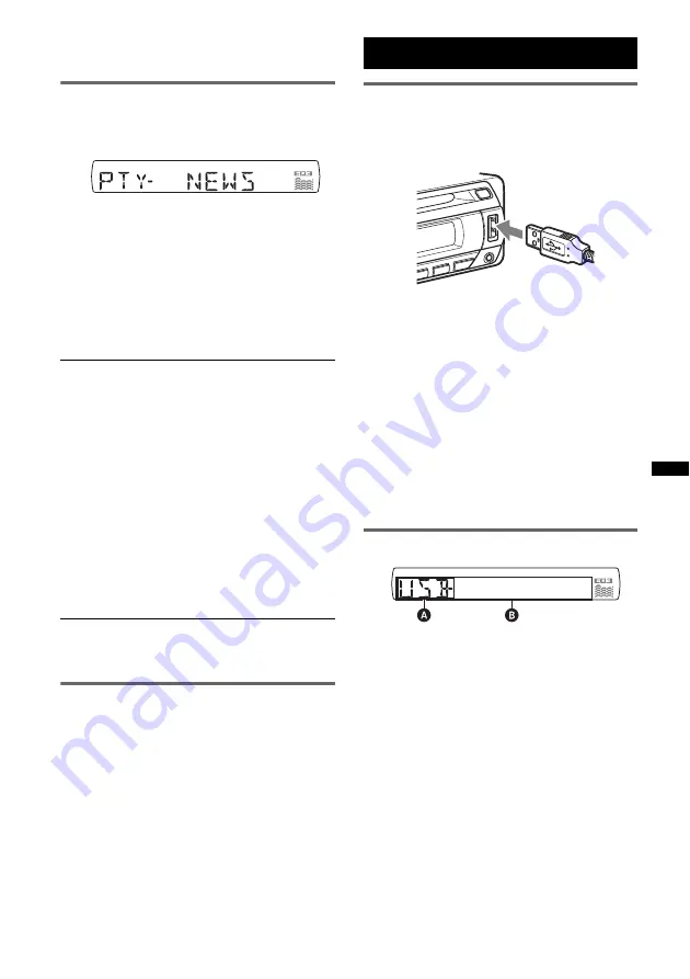 Sony CDX-GT31U Operating Instructions Manual Download Page 11