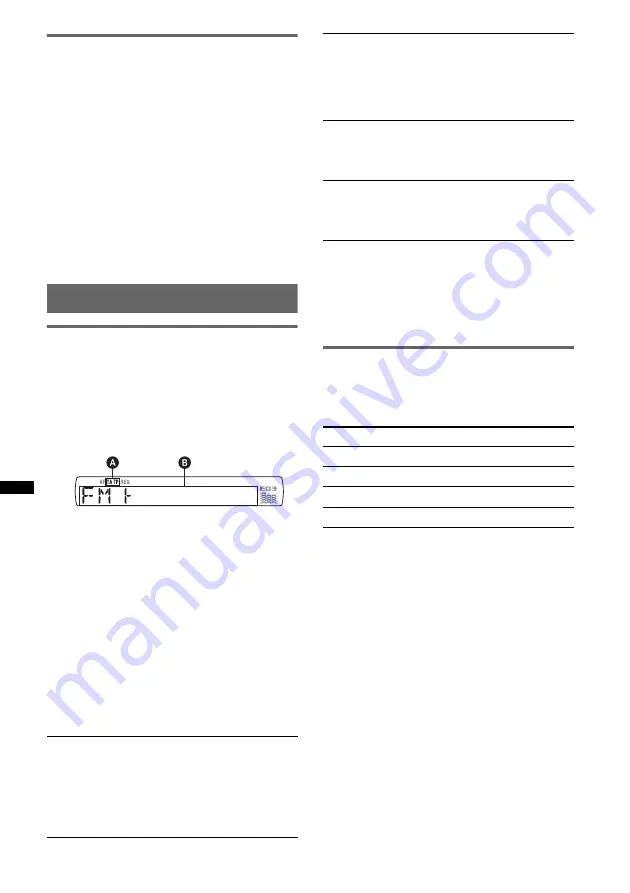 Sony CDX-GT31U Operating Instructions Manual Download Page 52