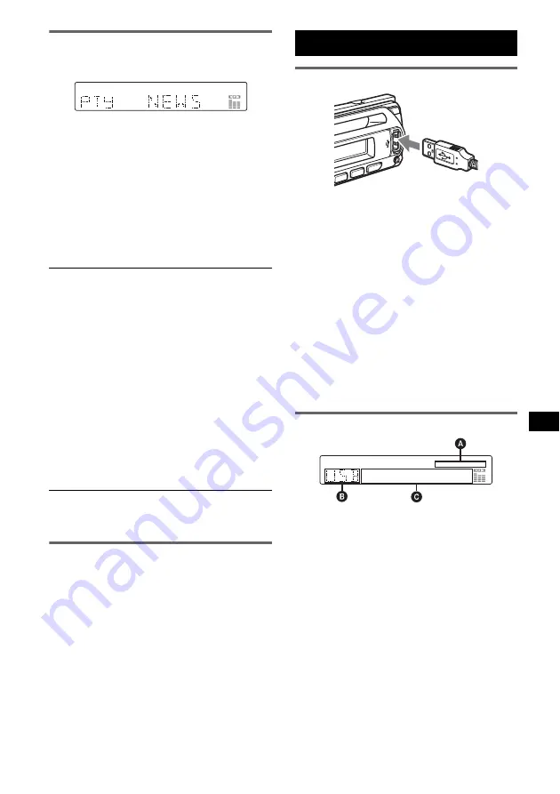 Sony CDX-GT410U - Fm/am Compact Disk Player Operating Instructions Manual Download Page 97