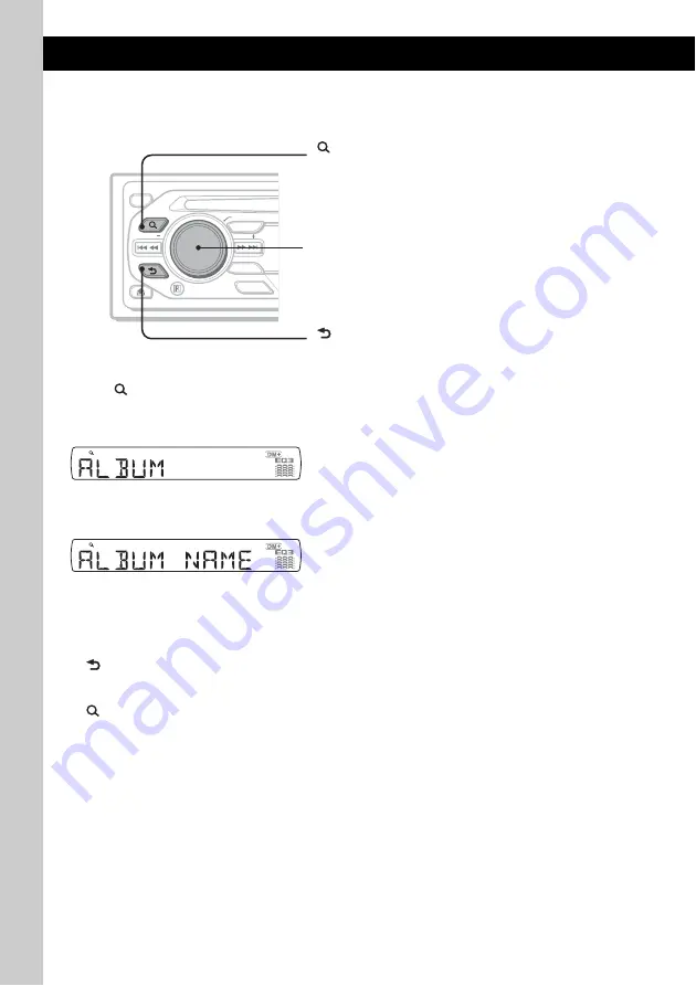 Sony CDX GT420U - Radio / CD Operating Instructions Manual Download Page 8