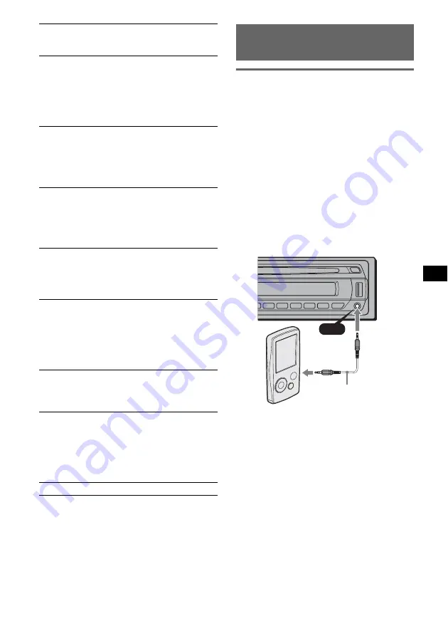 Sony CDX GT420U - Radio / CD Operating Instructions Manual Download Page 31