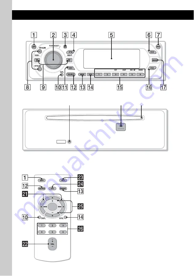 Sony CDX-GT500EE Operating Instructions Manual Download Page 6