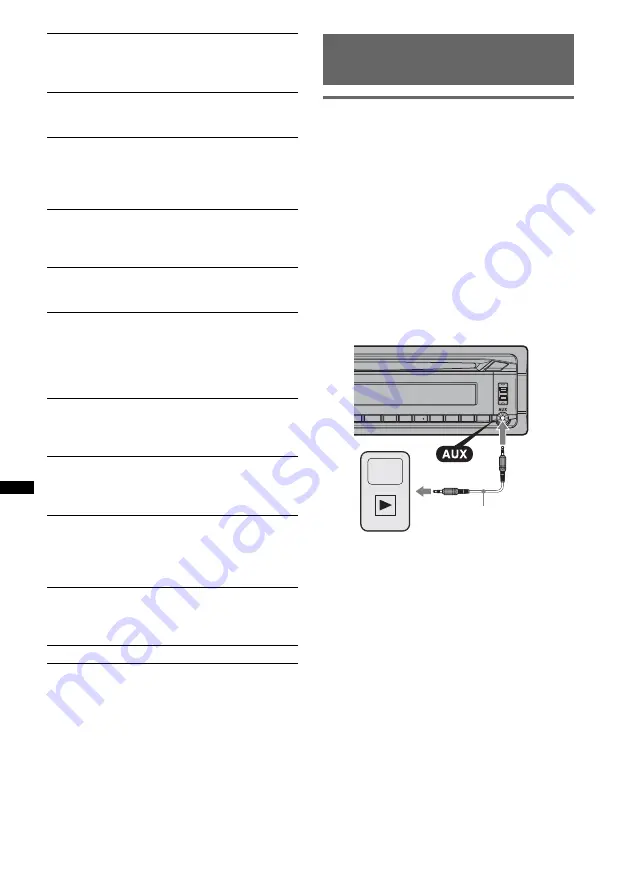 Sony CDX-GT540UI Operating Instructions Manual Download Page 72