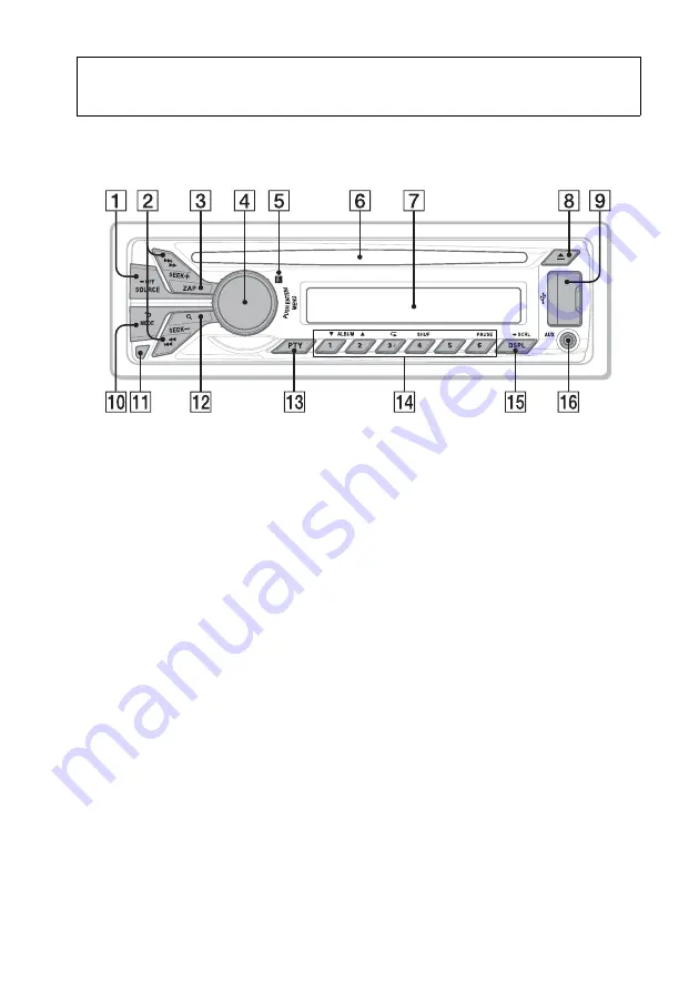 Sony CDX-GT57UPW Operating Instructions Manual Download Page 34