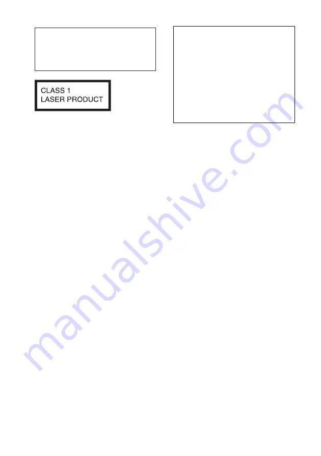 Sony CDX-GT610UG Operating Instructions Manual Download Page 2