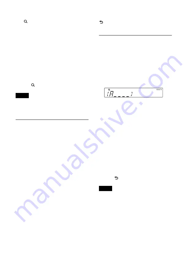 Sony CDX-GT610UG Operating Instructions Manual Download Page 41