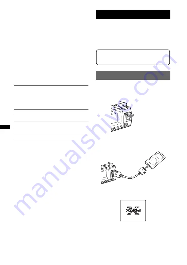 Sony CDX-GT740UI Operating Instructions Manual Download Page 16