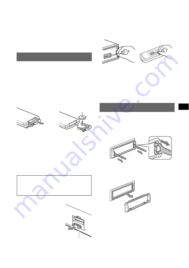 Sony CDX-GT800D Operating Instructions Manual Download Page 21