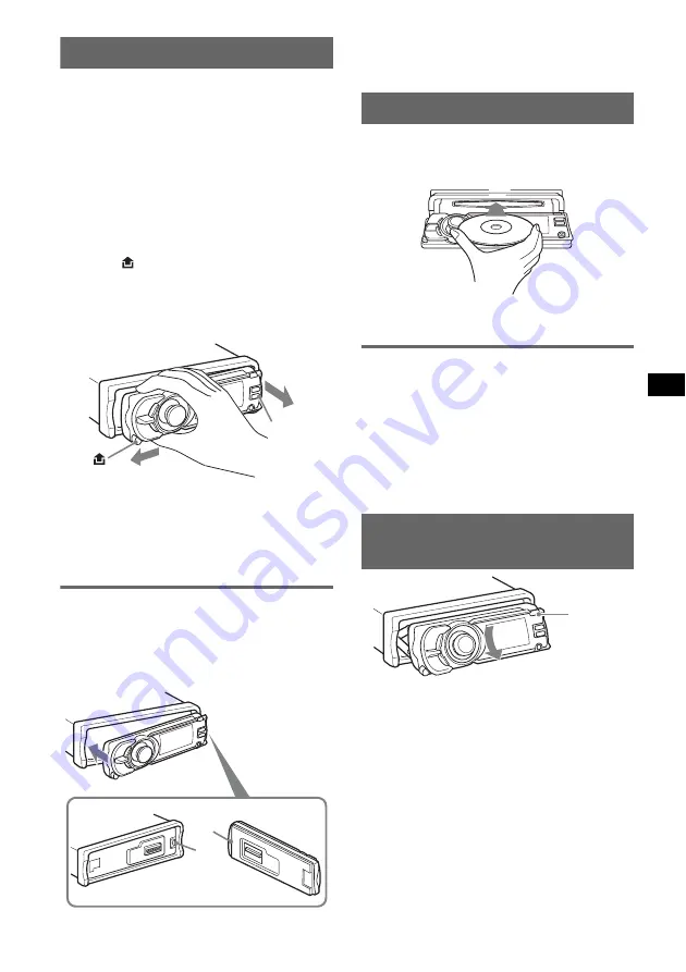 Sony CDX-GT920U Скачать руководство пользователя страница 5