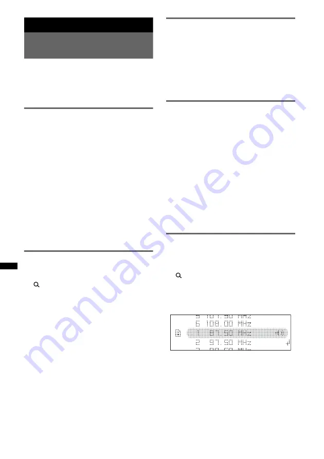 Sony CDX-GT930UI - Fm/am Compact Disc Player Operating Instructions Manual Download Page 108