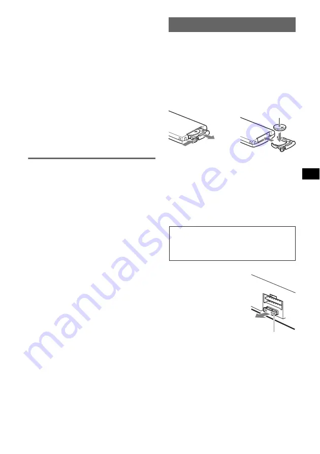 Sony CDX-H905IP Operating Instructions Manual Download Page 43