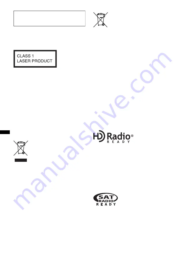 Sony CDX-H910UI Marketing Specifications (CDXH910UI) Operating Instructions Manual Download Page 26