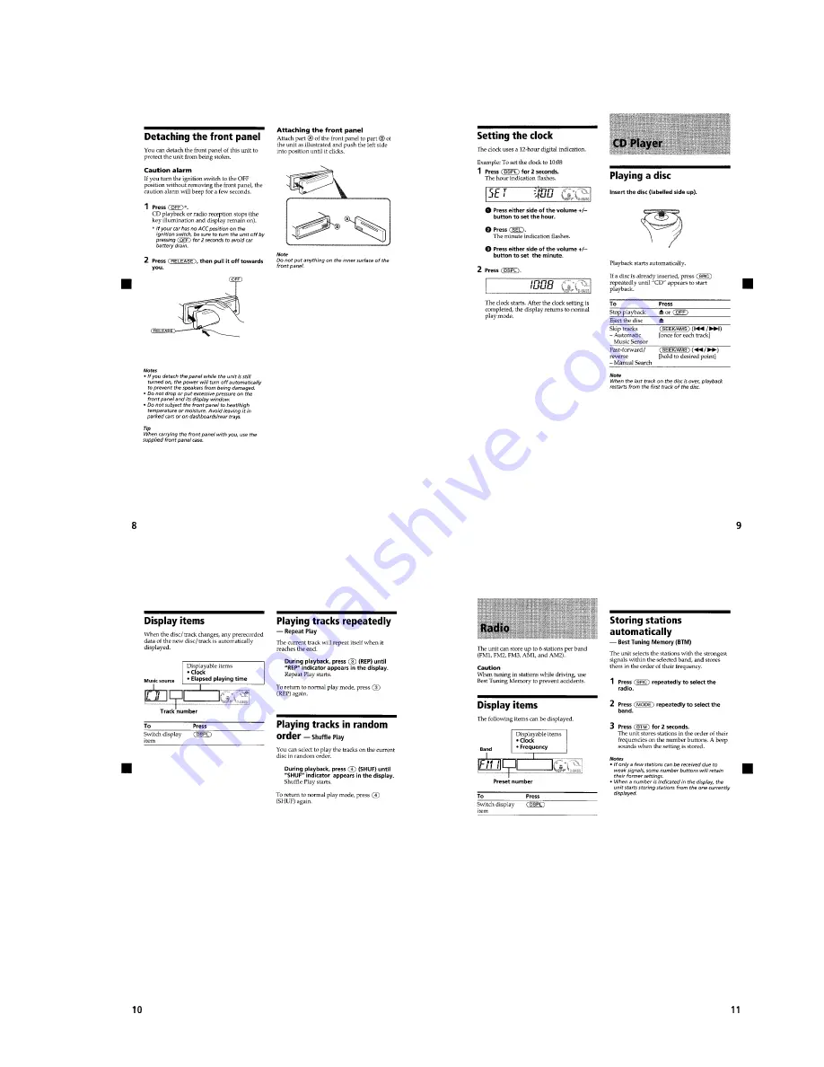 Sony CDX-L350 - Fm/am Compact Disc Player Service Manual Download Page 5