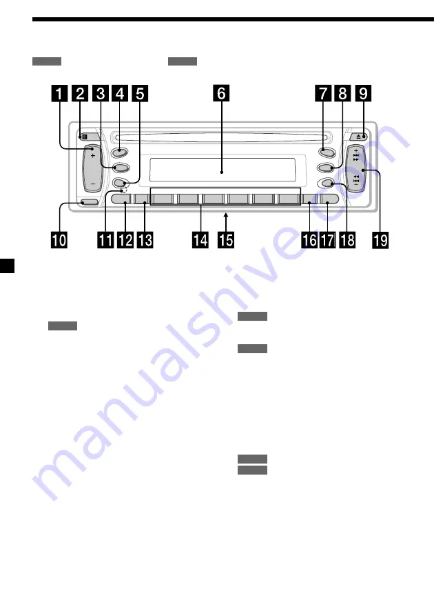 Sony CDX-L450X Operating Instructions (English, Español) Operating Instructions Manual Download Page 22