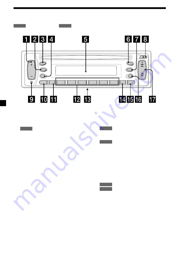 Sony CDX-L460X Operating Instructions Manual Download Page 4