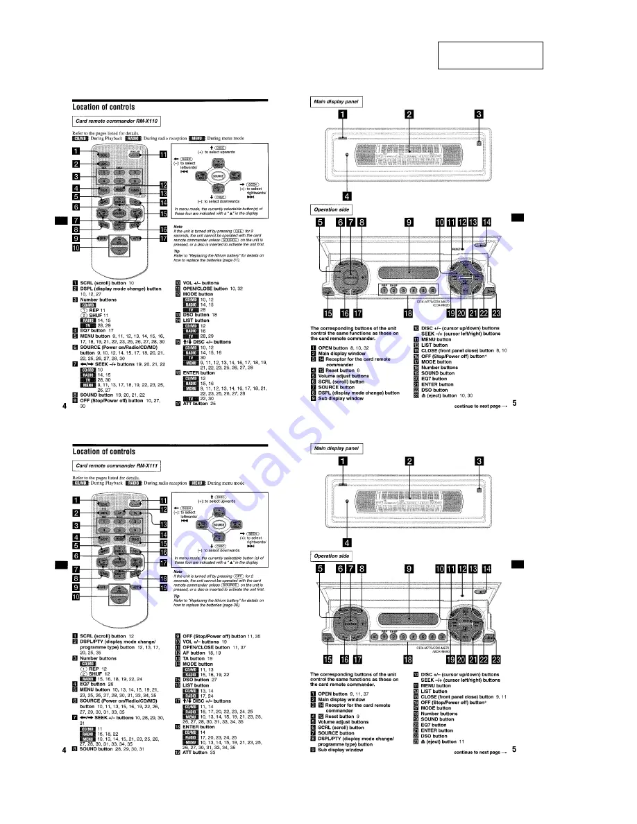 Sony CDX-M770 - Fm/am Compact Disc Player Service Manual Download Page 4