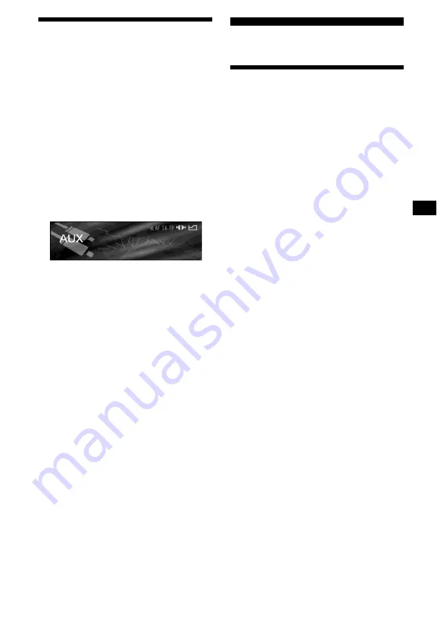 Sony CDX-M9900 Operating Instructions  (primary manual) Operating Instructions Manual Download Page 95