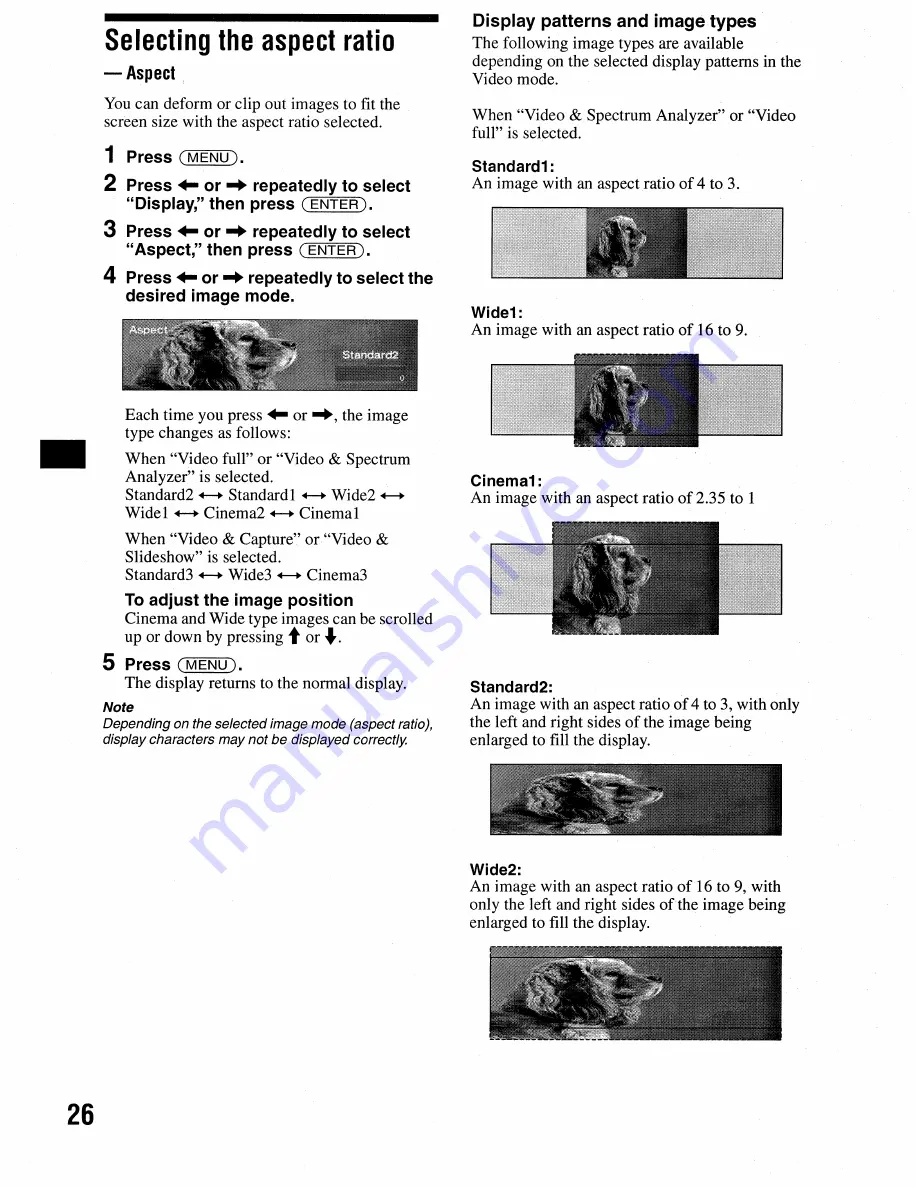 Sony CDX-M9905X Operating Instructions Manual Download Page 26