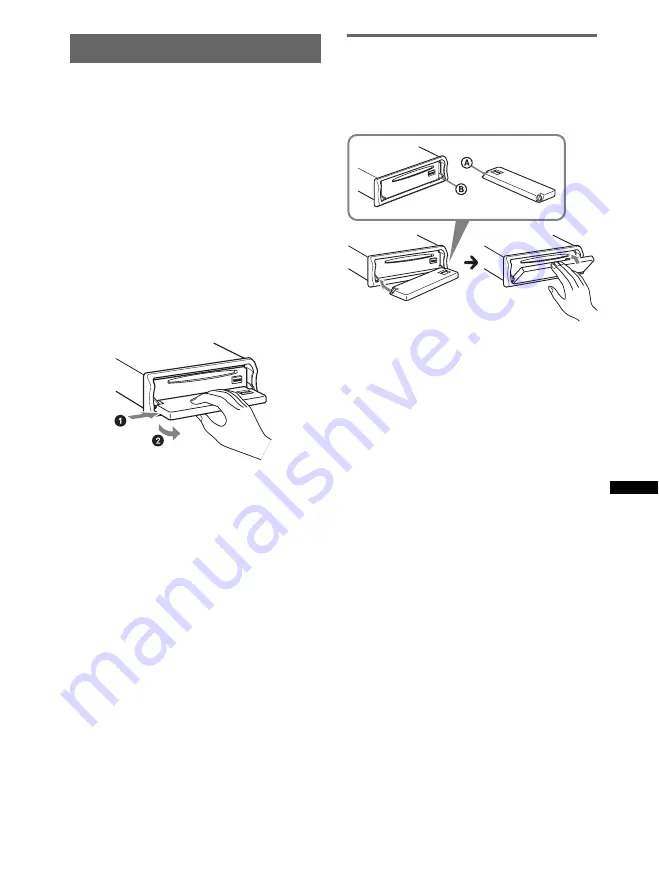 Sony CDX-MR60UI Operating Instructions Manual Download Page 61