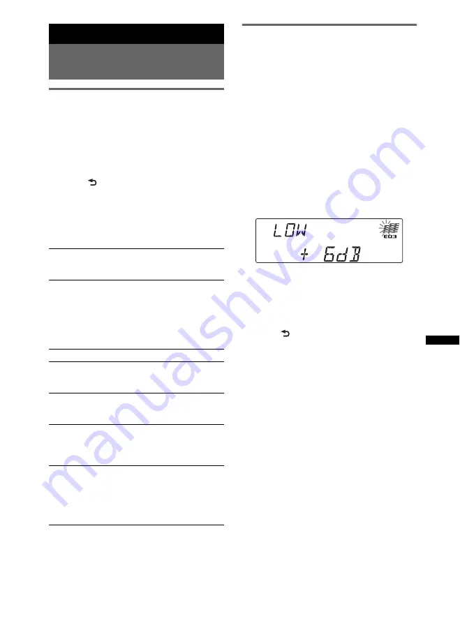 Sony CDX-MR60UI Operating Instructions Manual Download Page 73