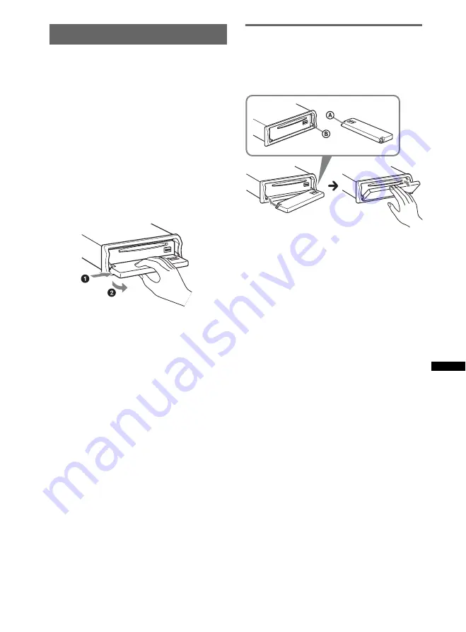 Sony CDX-MR60UI Operating Instructions Manual Download Page 89